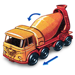 Foden Concrete Truck With Movement Icon 256x256 png